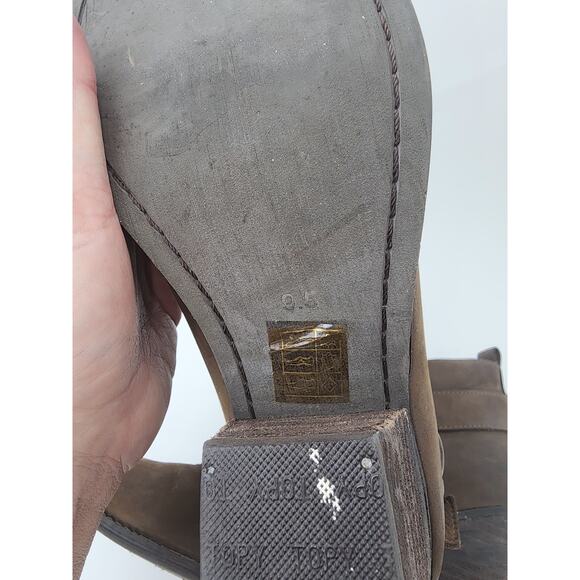 Jeffrey Campbell Ibiza Jonás Leather Brown Booties Size 9.5 Womens - Picture 11 of 14